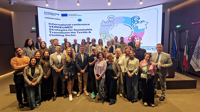 VERDEinMED, a Perugia la conferenza finale del progetto europeo sulla sostenibilità del tessile